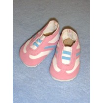 Shoe - Slip-On Sport - 3" Pink_Blue_White