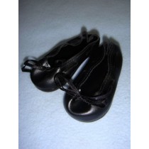 Shoe - Slip-On w_Ribbon - 3 3_4" Black