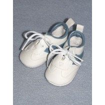 Shoe - Sport - 3 1_2" White w_Blue Trim