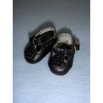 Shoe - T-Strap w_Pearl Cluster - 1 3_4" Black