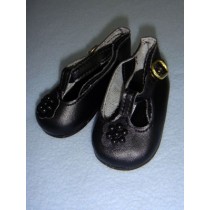 Shoe - T-Strap w_Pearl Cluster - 3 1_2" Black