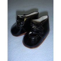 |Shoe - Two-Strap Patent - 2 1_2" Black