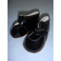 |Shoe - Two-Strap Patent - 3 1_2" Black