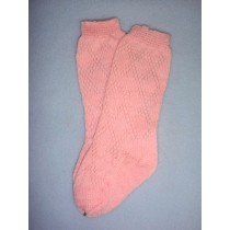 Sock - Fancy Diamond Knee-High - 8-11" Pink (00)