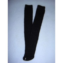 Stocking - Long Design Pattern - 11-15" Black (0)