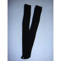 |Stocking - Long Open Weave - 11-15" Black (0)