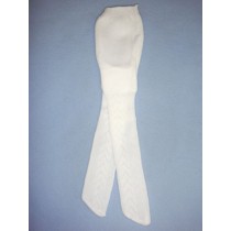 |Tights - Patterned - 11-15" White (0)