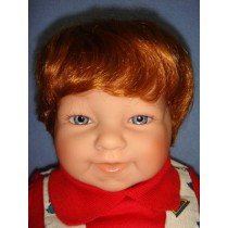 BABY style DOLL WIG Auburn 9-10 short straight hair for baby/toddler/boy DOLL 