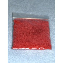 .50-.75mm Red Glass Beads - 2 oz.