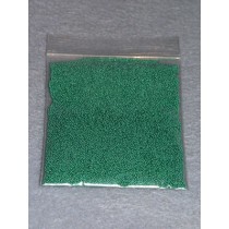 |.75 - 1mm Green Glass Beads - 2 oz.
