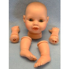 14" Snuggle Baby w_Molded Hair
