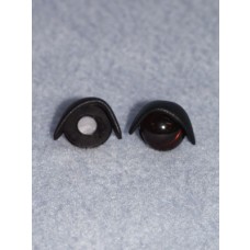 14mm Black Eyelids -pair Pkg_25