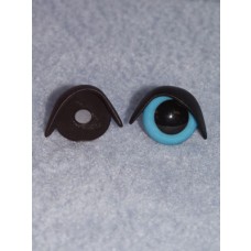 18mm Black Eyelids -pair Pkg_25