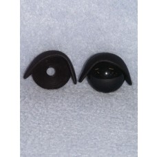 22mm Black Eyelids -pair  Pkg_5