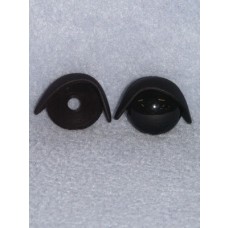 24mm Black Eyelids -pair Pkg_25