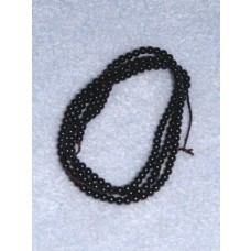 2mm Black Onyx Bead Strand - 100 pair