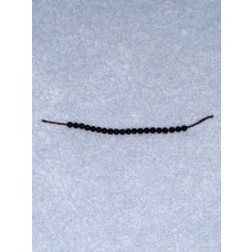 2mm Black Onyx Beads Strand - 10 pair