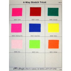 4-Way Stretch Tricot Sample Card