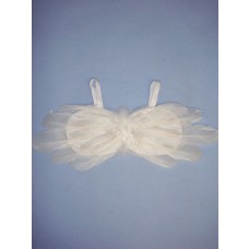4 1_4" x 15" White Feather Angel Wing