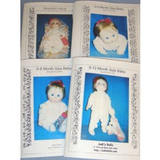 4 Stages of Infancy Cloth Doll Patterns (Set of 4)