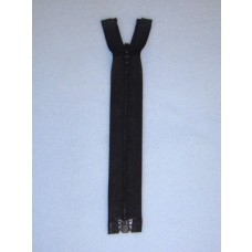 6" Black Separator Zipper