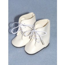 Boot - Lace-Up - 3" White
