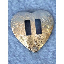 Concho - Silver Heart - 1" Pkg_12