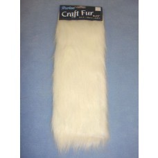Craft Fur - White 9" x 12