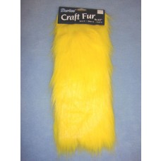 Craft Fur - Yellow 9" x 12