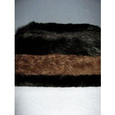 Dark Colored Fur Fabric Bundle - 3 Yds