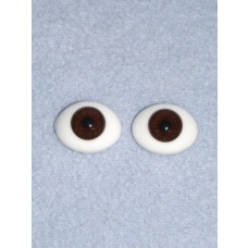 Doll Eye - Flat Back Glass - 10mm Brown