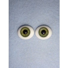 Doll Eye - Flat Back Glass - 6mm Green