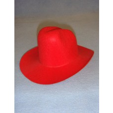 Felt Cowboy Hat - Red - 7 3_4"