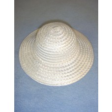 Flower Girl Hat - 8" White