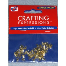 Gold Small Crimp Beads - Pkg_60