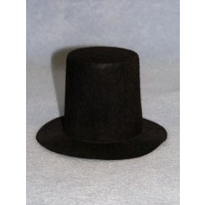 Hat -Stove Pipe - 6" Black