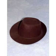 Hat - Fedora - 3 1_2" Brown