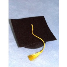 Hat - Graduation - 3" Black