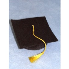 Hat - Graduation - 4 1_2" Black