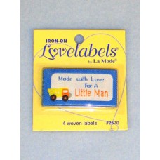 Labels - Made with Love for a Little Man