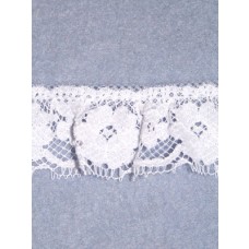 Lace - Gathered - 1 1_4" White - 10 yd pkg