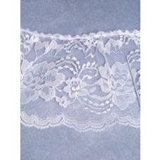 Lace - Gathered - 4" White - 10 yd pkg
