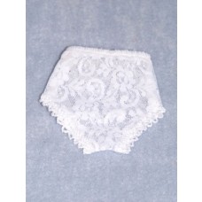 Panties - Lace - 5 1_2" White (Size 3)