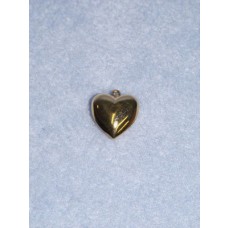 Pendant - 15mm Heart - Gold Pkg_6
