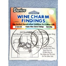 lPewter Wine Charm Finding - Pkg_5