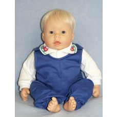 Shirt w_Tractor Collar & Overall - 19"-22" Doll