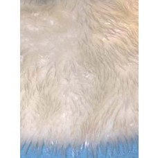 White Feather Fur Fabric
