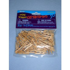 lWood - Mini Clothespins - 1" Pkg_50