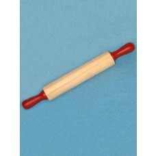 lWood - Rolling Pin w_Red Handles - 9"