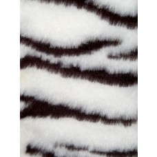 Zebra Fur Fabric - Bk_White 1 Yd